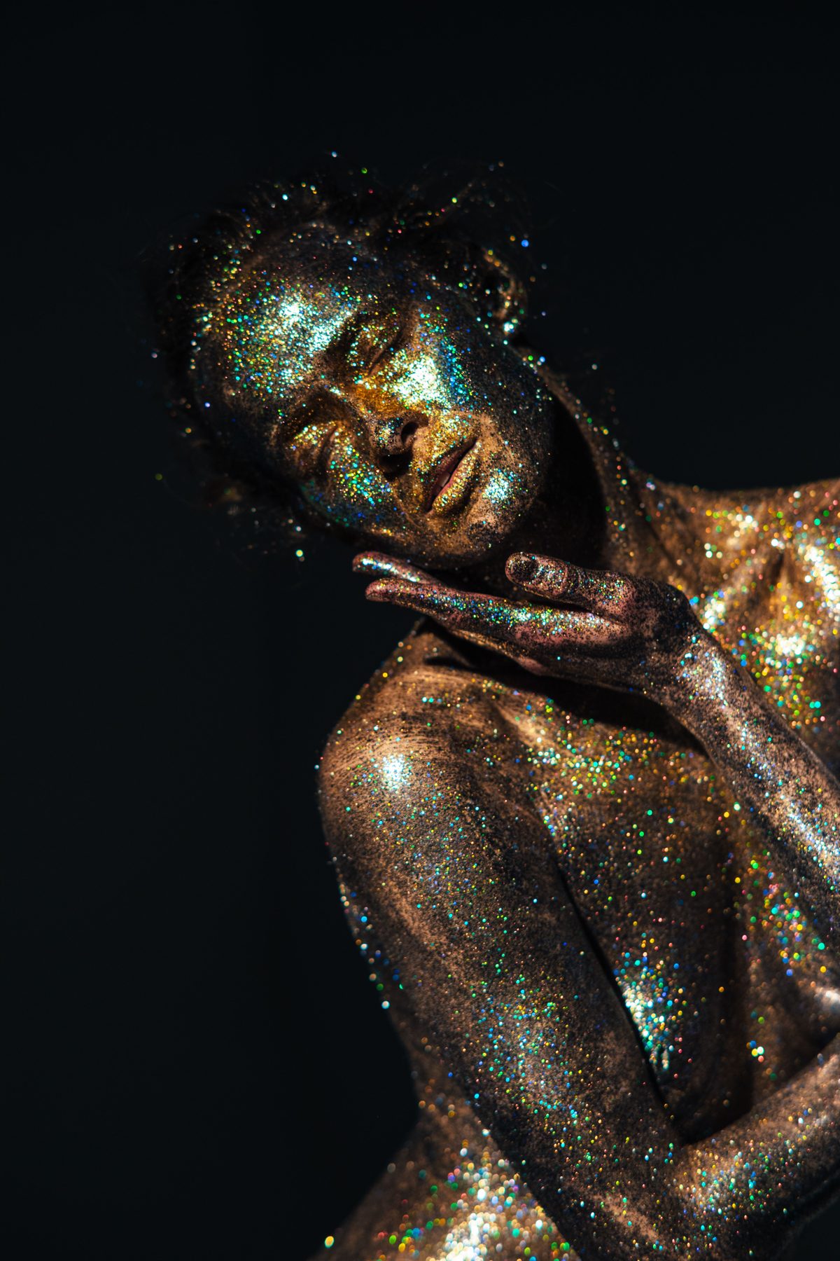 A portrait dusted with light